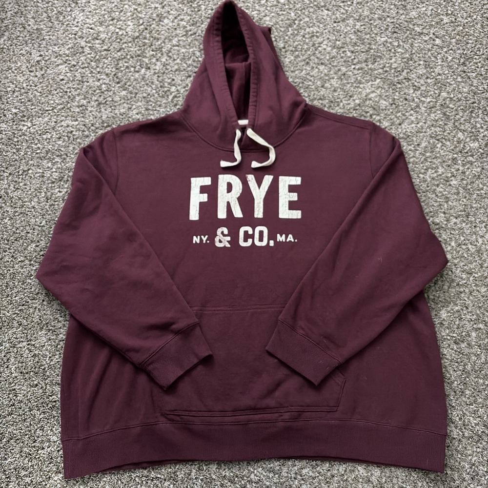 Frye and Co Hoodie Maroon Red Pullover Women's 6XL